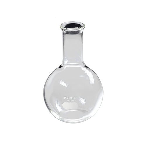 10746. MATRAZ FLORENCIA DE VIDRIO 6LT FORMA REDONDA, FONDO PLANO - PYREX