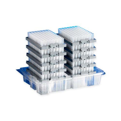 16099. PUNTAS 300UL CLARAS NO ESTERIL GRADUADA BAJA ADHERENCIA DE POLIPROPILENO RACK C/960 PIEZAS - CORNING