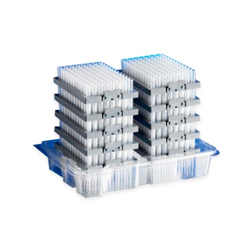 16099. PUNTAS 300UL CLARAS NO ESTERIL GRADUADA BAJA ADHERENCIA DE POLIPROPILENO RACK C/960 PIEZAS - CORNING