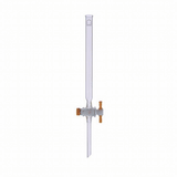 24704. COLUMNA DE VIDRIO 25ML P/CROMATOGRAFIA P/SEPARACIONES ANALITICAS C/LLAVE DE TEFLON 11X300MM KONTES