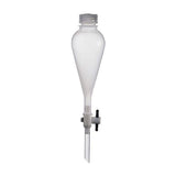 1438. EMBUDO DE SEPARACION DE POLIPROPILENO 250ML FORMA PERA C/LLAVE DE TEFLON - NALGENE