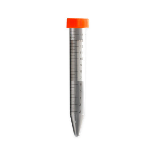 11482.TUBO P/CENTRIFUGA 15ML DE PET FONDO CONICO TAPA PLUG SEAL, ESTERIL RACK C/50 PIEZAS - CORNING