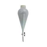 1436. EMBUDO DE SEPARACION DE FEP 500ML FORMA PERA C/LLAVE DE TEFLON - NALGENE