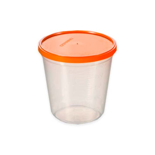 16199. CONTENEDOR DE POLIPROPILENO 250ML P/MUESTRA, SIN TAPA NO ESTERIL GRADUADO (2 PAQUETES C/20 PIEZAS)  CORNING