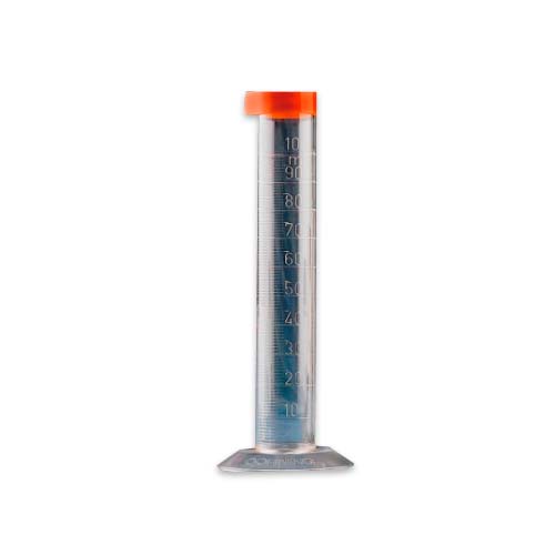 15425. PROBETA (MEDIDA CILINDRICA) DE POLIESTIRENO 100ML GRADUADA ESTERIL C/TAPA CAJA C/50 PIEZAS - CORNING