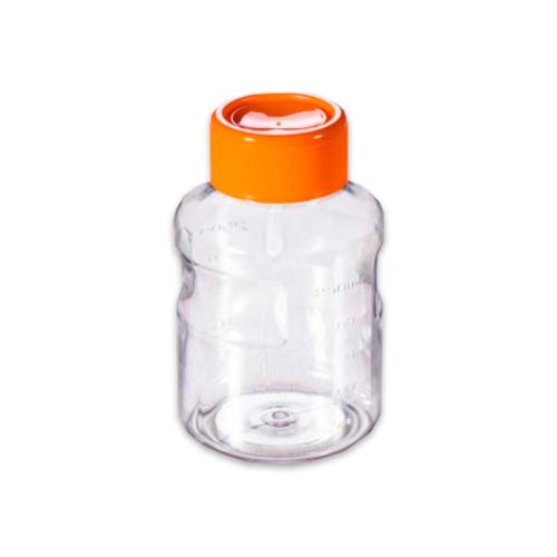 15383. FRASCO POLIESTIRENO 250ML P/ALMACENAMIENTO C/TAPA 45MM, ESTERIL CAJA C/24 PIEZAS - CORNING