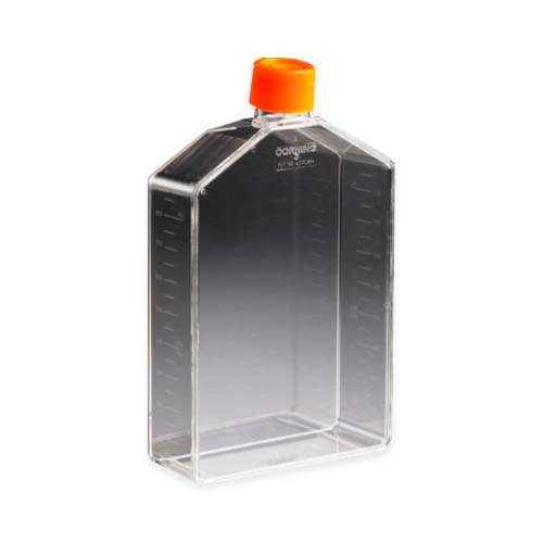 16212. FRASCO P/CULTIVO CELULAR 225CM2 CUELLO ANGULADO, TRATADO TC C/TAPON DE SELLADO, ESTERIL PAQUETE C/5 PIEZAS - CORNING