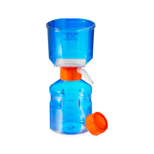 11494. SISTEMA DE FILTRACION 500ML, MEMBRANA PES (POLIETERSULFONA) 33.2CM2, 0.22UM ESTERIL C/12 CORNING