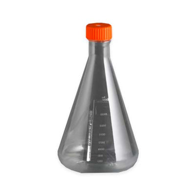 16220. MATRAZ ERLENMEYER DE CULTIVO 1LT DE POLICARBONATO CUELLO 43MM ESTERIL C/TAPA VENTILADA CORNING