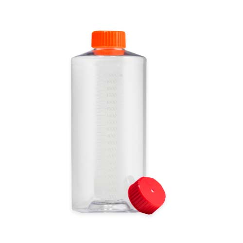 16190. BOTELLA DE POLIESTIRENO 850CM2 C/TAPA DE VENTILACION Y RODILLO, ESTERIL PAQUETE C/2 PIEZAS - CORNING