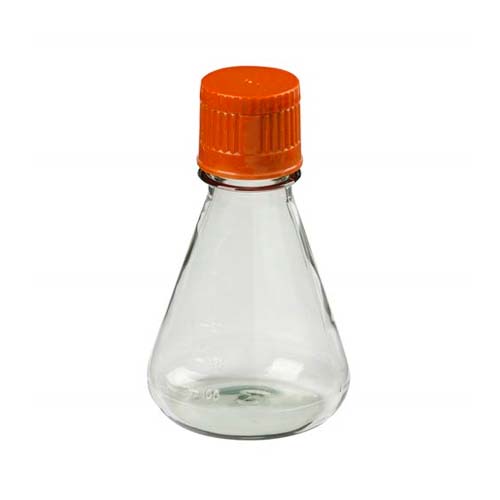 15968. MATRAZ ERLENMEYER DE CULTIVO 500ML DE POLICARBONATO C/TAPA DE VENTILACION CAJA C/25 PIEZAS - CORNING