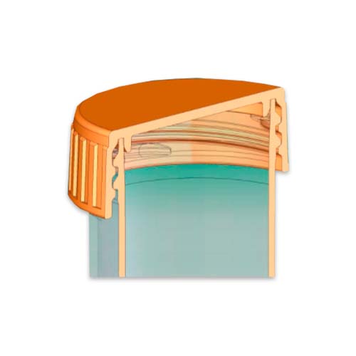 15973. TAPA DE POLIETILENO NARANJA P/TUBO DE CENTRIFUGA 50ML, ESTERIL CAJA C/500 PIEZAS - CORNING