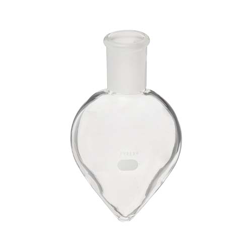 15175. MATRAZ DE EBULLICION DE VIDRIO 50ML TIPO PERA P/DESTILACION JUNTA 24/40 - PYREX