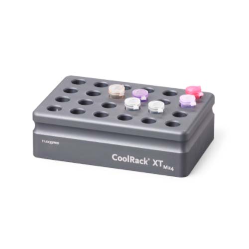 15996. GRADILLA P/24 MICROTUBOS 1.5/2ML, COOLRACK XT M24 GRIS - CORNING