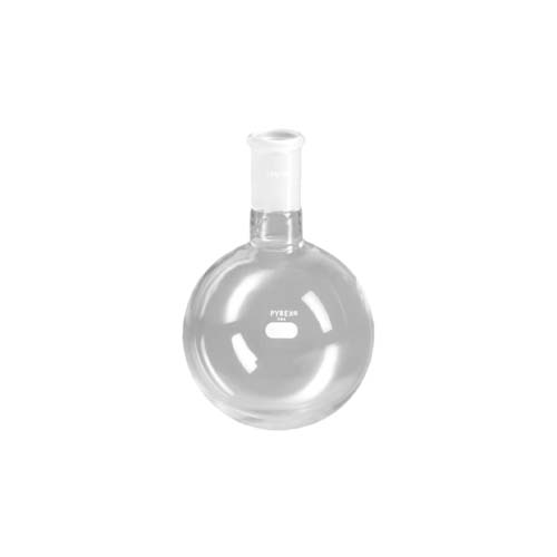 15162. MATRAZ DE EBULLICION DE VIDRIO 1LT FONDO REDONDO UNION ESMERILADA 29/42 - PYREX