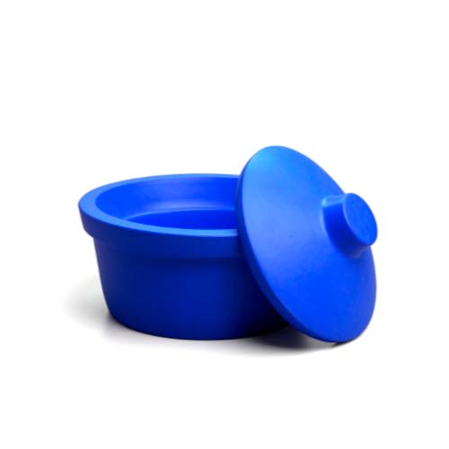 16002. CONTENEDOR REDONDO AZUL 2.5LT C/TAPA P/HIELO - CORNING