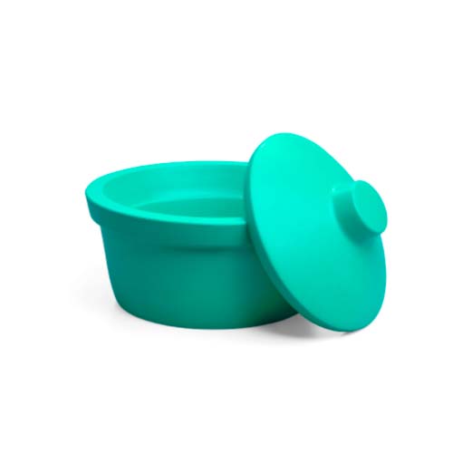 16003. CONTENEDOR REDONDO VERDE 2.5LT C/TAPA P/HIELO - CORNING