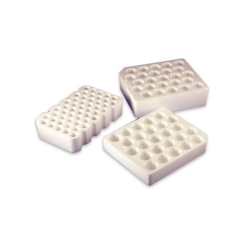 15385. GRADILLA P/25 TUBOS CENTRIFUGA 50ML, DE ESPUMA DE POLIESTIRENO BLANCO CAJA C/20 PIEZAS - CORNING