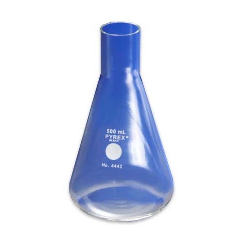 15185. MATRAZ DE VIDRIO P/CULTIVO 500ML CUELLO LARGO - PYREX