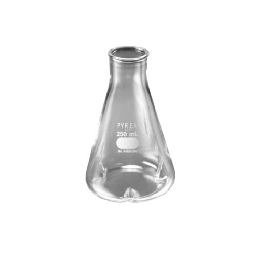 15179. MATRAZ DE VIDRIO 250ML P/AGITADOR C/3 BAFLES BORDE REFORZADO - PYREX