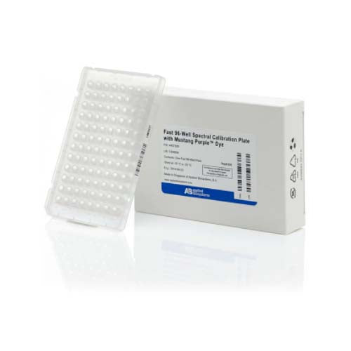 20893. DYE SPECTRAL CALIBRATION PLATE FOR MULTIPLEX QPCR FAST 96-WELL MUSTANG PURPLE - APPLIED BIOSYSTEMS