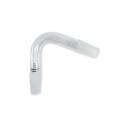 18305. CONECTOR TIPO BENT 75° DOBLE JUNTA 24/40 - KIMAX
