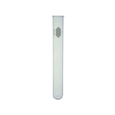 18338. TUBO DE ENSAYE DE VIDRIO 13X100MM DECORADO C/LABIO PAQUETE C/15 PIEZAS - KIMAX