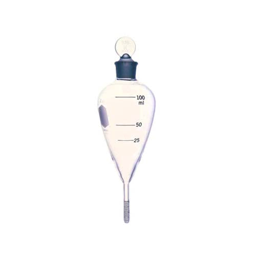 21318. TUBO P/CENTRIFUGA 100ML DE VIDRIO GOETZ FORMA PERA C/TAPON ESMERILADO P/ASTM D2709 - KIMAX