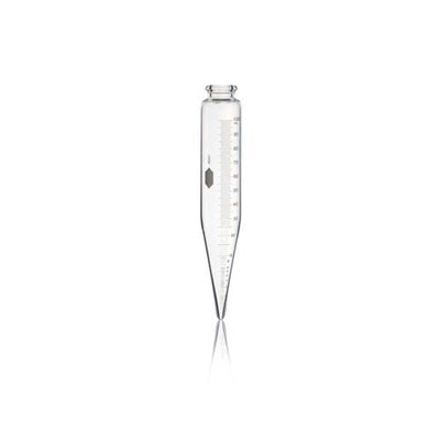 21571. TUBO P/CENTRIFUGA 100ML DE VIDRIO CONICO GRADUADO 8PULG P/ACEITES ASTM D2158