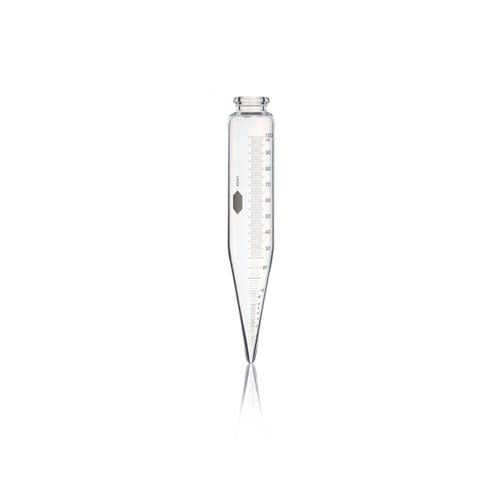 21571. TUBO P/CENTRIFUGA 100ML DE VIDRIO CONICO GRADUADO 8PULG P/ACEITES ASTM D2158