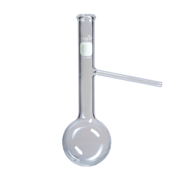 50879. MATRAZ DESTILACION DE VIDRIO 250ML BRAZO LATERAL - PYREX