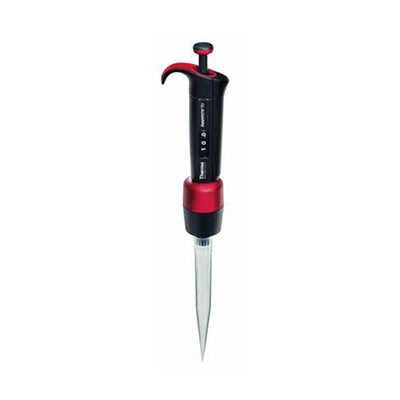 3694. MICROPIPETA MONOCANAL VOLUMEN VARIABLE 1-10ML F2 ROJO - FINNPIPETTE