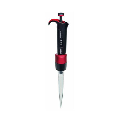 3694. MICROPIPETA MONOCANAL VOLUMEN VARIABLE 1-10ML F2 ROJO - FINNPIPETTE