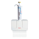 3737. MICROPIPETA MULTICANAL 12 CANALES VOLUMEN VARIABLE 10-100UL F1 AMARILLO - FINNPIPETTE