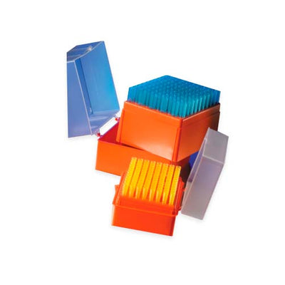16177. PUNTAS 200UL AMARILLAS ESTERIL GRADUADA C/BISAGRAS DE AJUSTE UNIVERSAL (5 RACK C/96 PIEZAS) - CORNING
