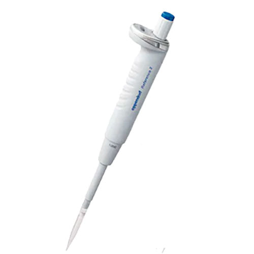 25607. MICROPIPETA MONOCANAL VOLUMEN VARIABLE 100-1000UL REFERENCE 2, BOTON DE OPERACION COLOR AZUL EPPENDORF