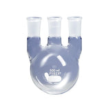 1325. MATRAZ DESTILACION DE VIDRIO 3 BOCAS VERTICAL 2LT JUNTA 24/40 - PYREX