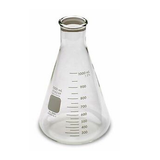50565. MATRAZ ERLENMEYER DE VIDRIO 1LT BOCA ANGOSTA C/BORDE DE ALTA RESISTENCIA - PYREX