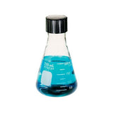 14157. MATRAZ ERLENMEYER DE VIDRIO 250ML BOCA ANGOSTA, GRADUADO C/TAPON DE ROSCA FENOLICO - PYREX