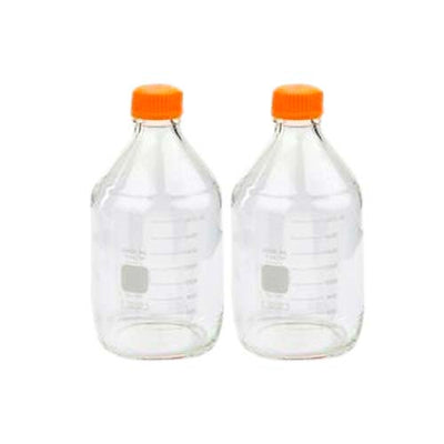 15203. MATRAZ ERLENMEYER DE VIDRIO 2LT BOCA ANCHA C/TAPON DE ROSCA NARANJA - PYREX