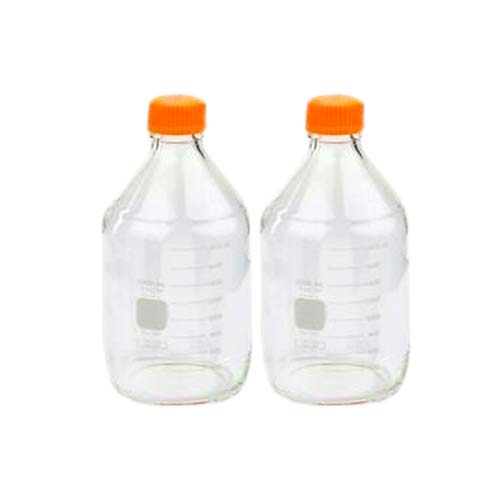 15203. MATRAZ ERLENMEYER DE VIDRIO 2LT BOCA ANCHA C/TAPON DE ROSCA NARANJA - PYREX