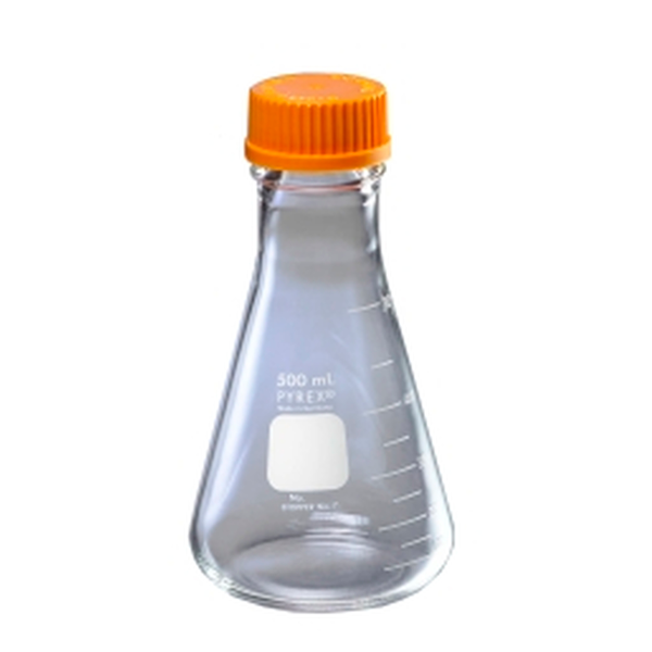 2615. MATRAZ ERLENMEYER DE VIDRIO 500ML BOCA ANCHA - PYREX