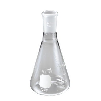 50856. MATRAZ ERLENMEYER DE VIDRIO 125ML BOCA ANGOSTA JUNTA 24/40 - PYREX