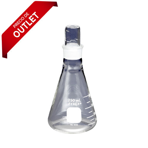 3452. MATRAZ ERLENMEYER DE VIDRIO 1LT BOCA ANGOSTA - PYREX