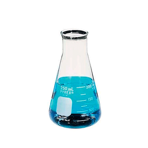 3466. MATRAZ ERLENMEYER DE VIDRIO 2LT BOCA ANCHA REFORZADO - PYREX