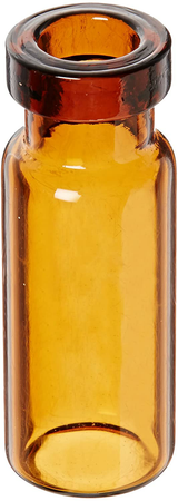 6240. VIAL VIDRIO AMBAR 12X32MM C/ ABERTURA ANCHA S/TAPA -  KIMBLE