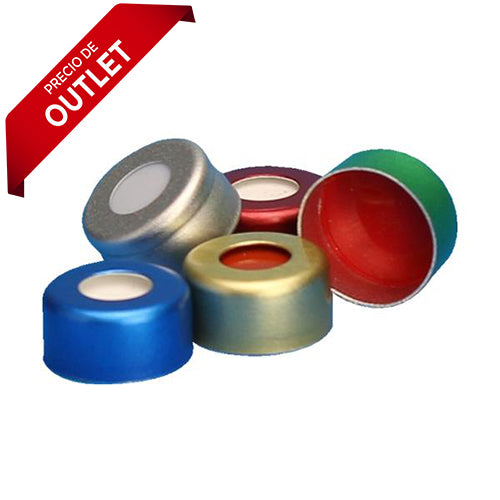 2102. SELLO DE ALUMINIO 11MM C/SEPTA PTFE/SILICON/PTFE PRE-ENSAMBLADO PAQUETE C/100 PIEZAS - FINNERAN