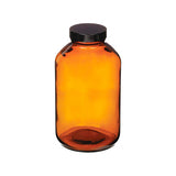51522.  FRASCO VIDRIO AMBAR 1LT BOCA ANCHA PAQUETE C/2 PIEZAS KIMBLE