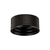 14299. TAPA DE POLIPROPILENO NEGRO SOLIDA 24-400MM, SIN FORRO PAQUETE C/100 PIEZAS - FINNERAN