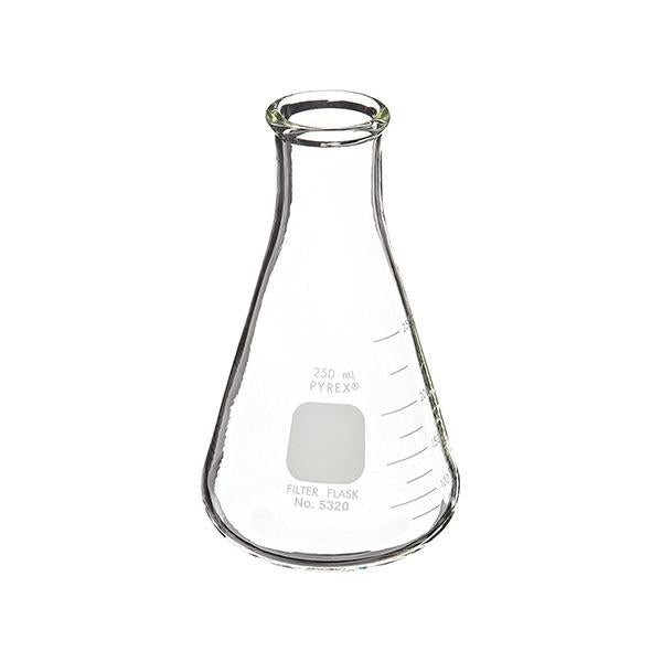 1317. MATRAZ FILTRACION DE VIDRIO 250ML PARED GRUESA GRADUADA - PYREX